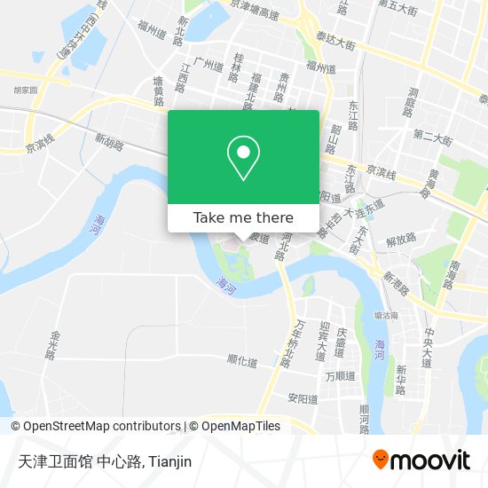 天津卫面馆 中心路 map