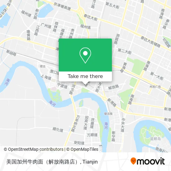 美国加州牛肉面（解放南路店） map