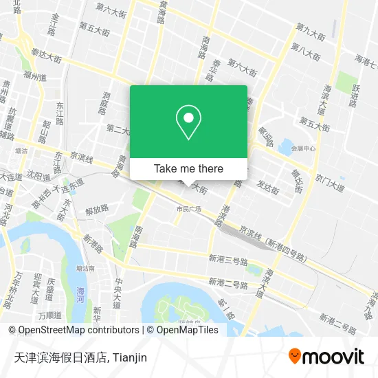 天津滨海假日酒店 map
