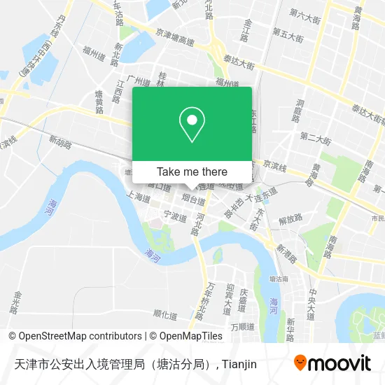 天津市公安出入境管理局（塘沽分局） map