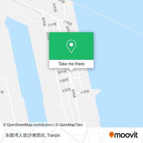 东疆湾人造沙滩景区 map