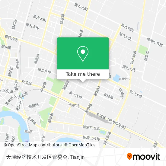 天津经济技术开发区管委会 map