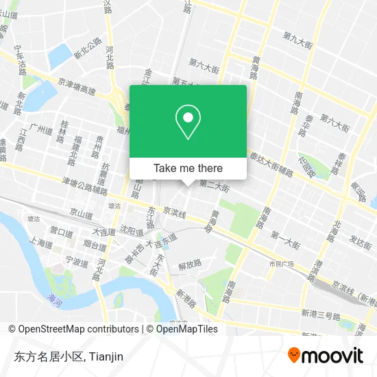 东方名居小区 map