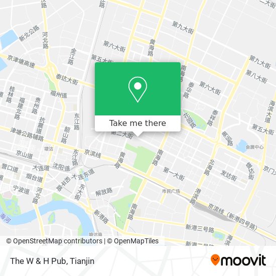 The W & H Pub map