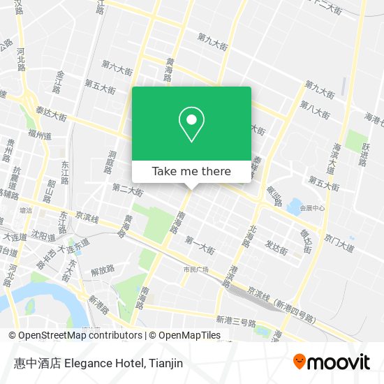 惠中酒店 Elegance Hotel map