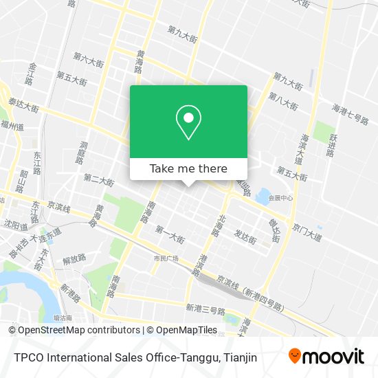 TPCO International Sales Office-Tanggu map
