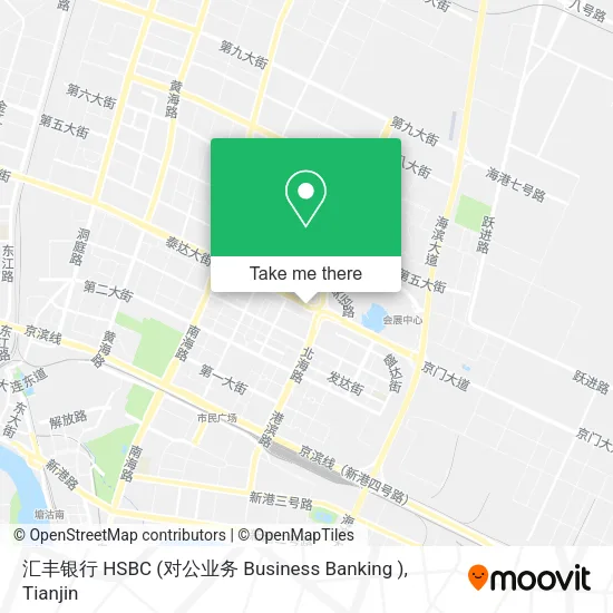 汇丰银行 HSBC (对公业务 Business Banking ) map