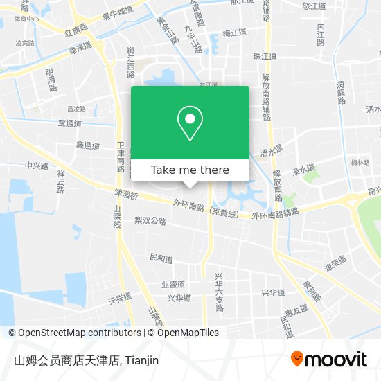 山姆会员商店天津店 map