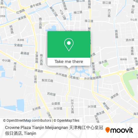 Crowne Plaza Tianjin Meijiangnan 天津梅江中心皇冠假日酒店 map