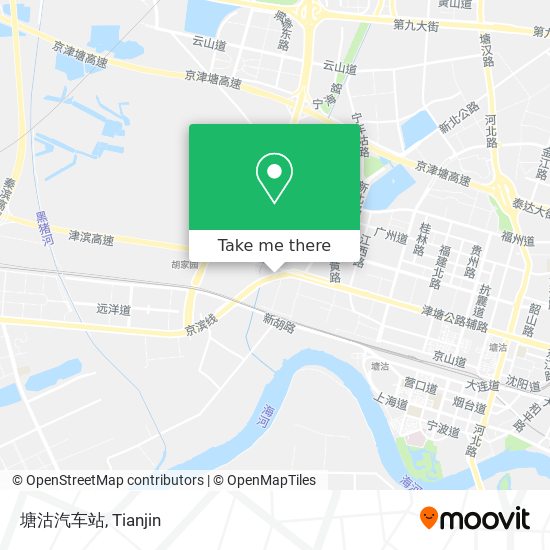 塘沽汽车站 map