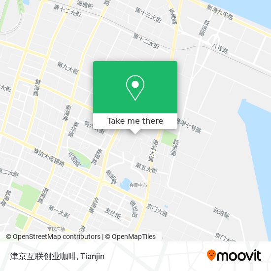 津京互联创业咖啡 map