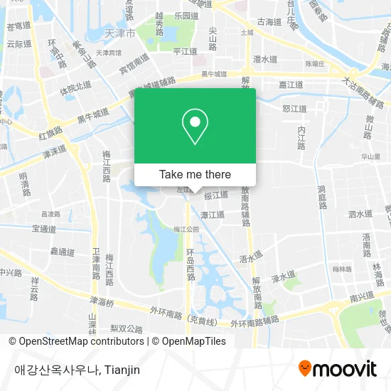 애강산옥사우나 map