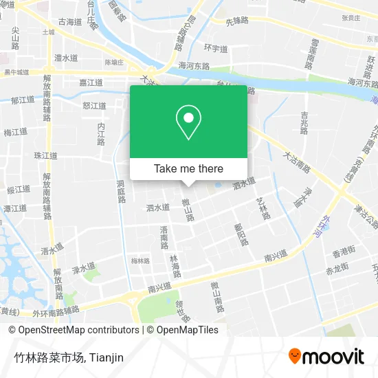 竹林路菜市场 map