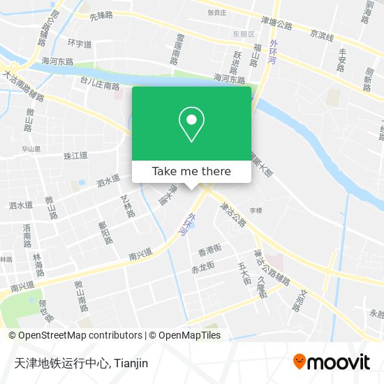 天津地铁运行中心 map