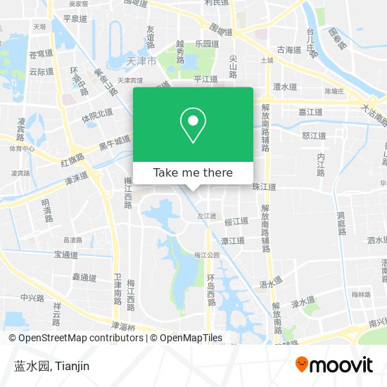 蓝水园 map