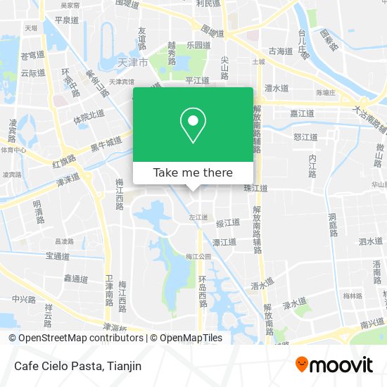 Cafe  Cielo Pasta map