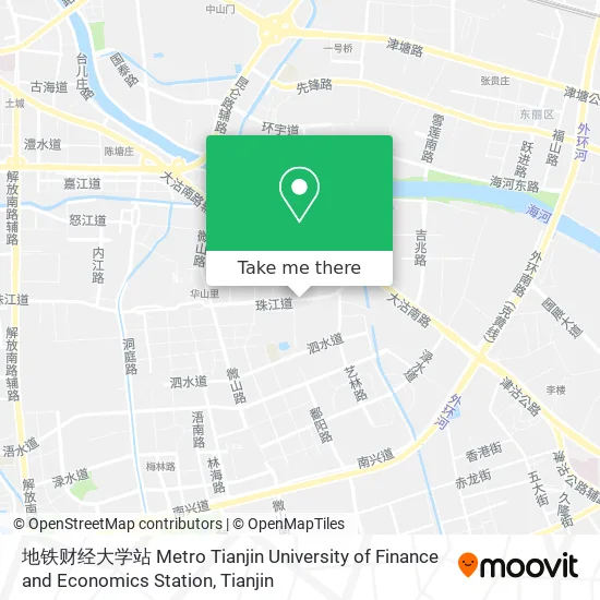 地铁财经大学站 Metro Tianjin University of Finance and Economics Station map