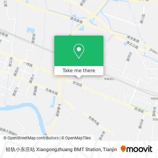 轻轨小东庄站 Xiaogongzhuang BMT Station map