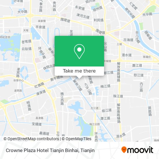 Crowne Plaza Hotel Tianjin Binhai map