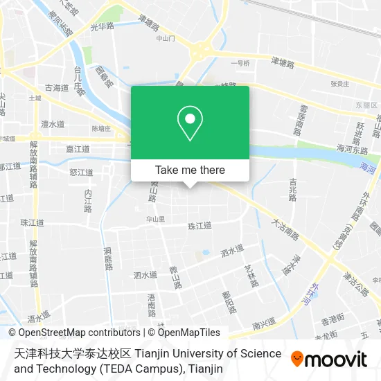 天津科技大学泰达校区 Tianjin University of Science and Technology (TEDA Campus) map