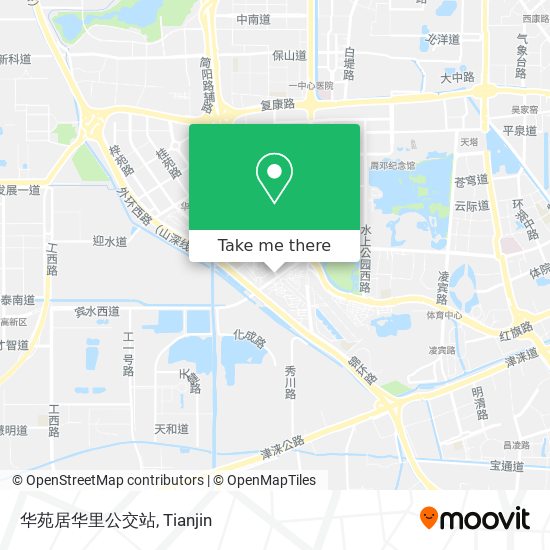 华苑居华里公交站 map