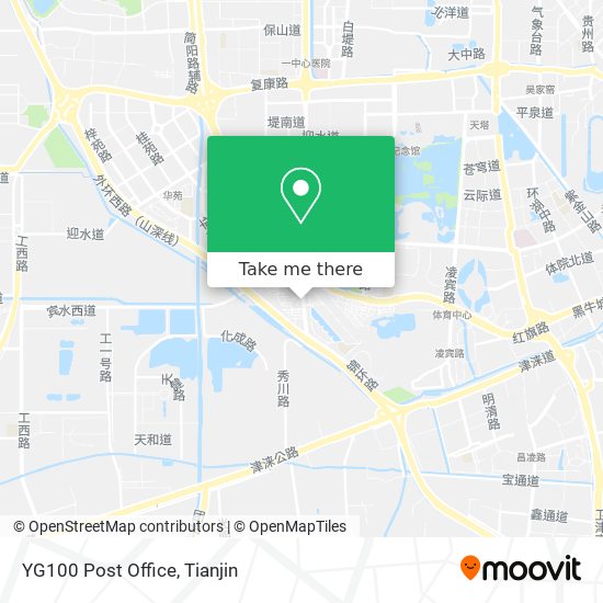 YG100 Post Office map
