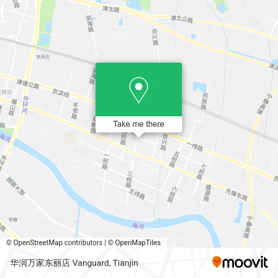 华润万家东丽店 Vanguard map