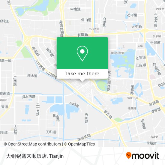 大铜锅鑫来顺饭店 map