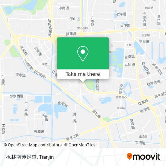 枫林南苑足道 map