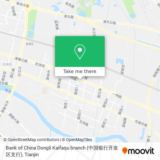 Bank of China Dongli Kaifaqu branch (中国银行开发区支行) map