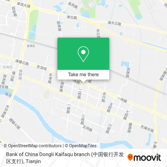 Bank of China Dongli Kaifaqu branch (中国银行开发区支行) map