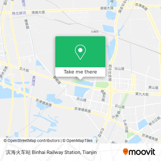 滨海火车站 Binhai Railway Station map