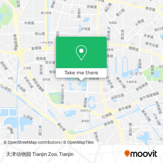 天津动物园 Tianjin Zoo map