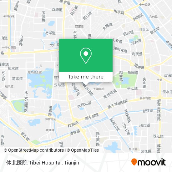 体北医院 Tibei Hospital map