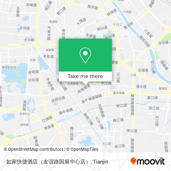 如家快捷酒店（友谊路国展中心店） map