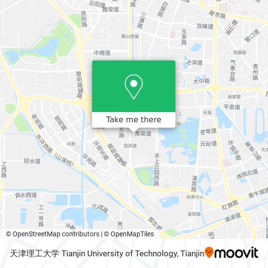 天津理工大学 Tianjin University of Technology map