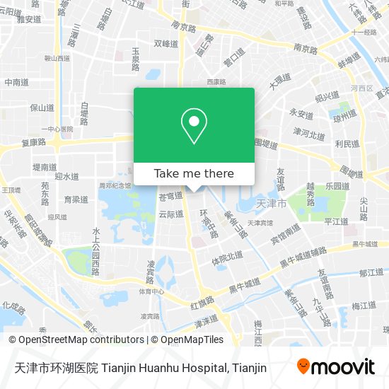天津市环湖医院 Tianjin Huanhu Hospital map