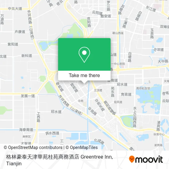格林豪泰天津華苑桂苑商務酒店 Greentree Inn map