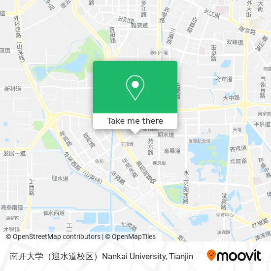 南开大学（迎水道校区）Nankai University map