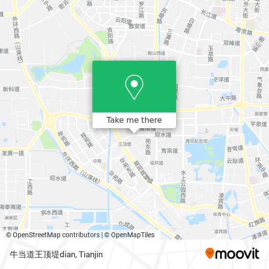 牛当道王顶堤dian map