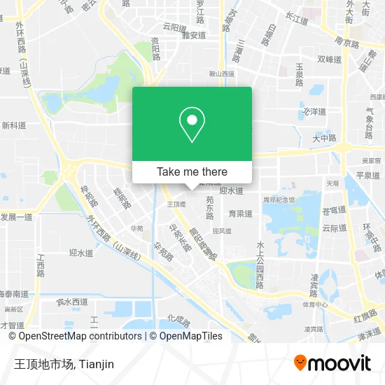 王顶地市场 map