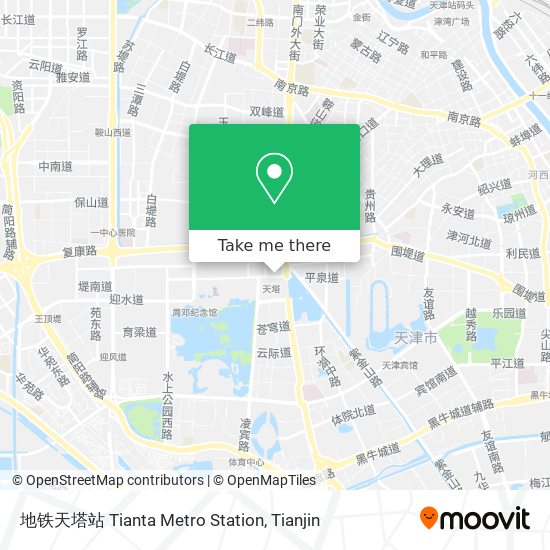地铁天塔站 Tianta Metro Station map