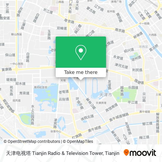 天津电视塔 Tianjin Radio & Television Tower map