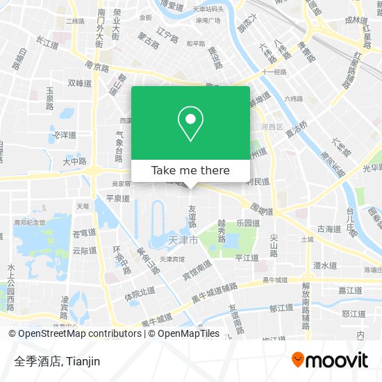 全季酒店 map