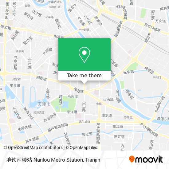 地铁南楼站 Nanlou Metro Station map