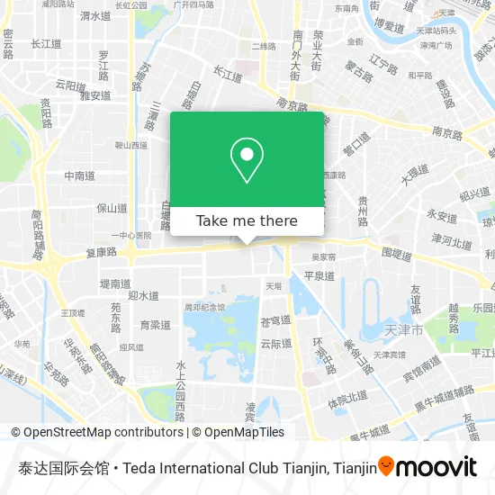 泰达国际会馆 • Teda International Club Tianjin map