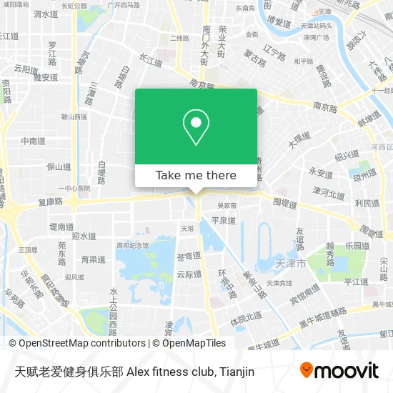 天赋老爱健身俱乐部 Alex fitness club map