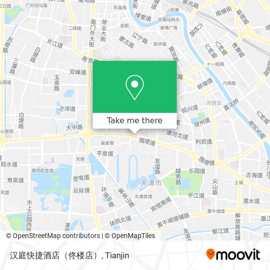 汉庭快捷酒店（佟楼店） map
