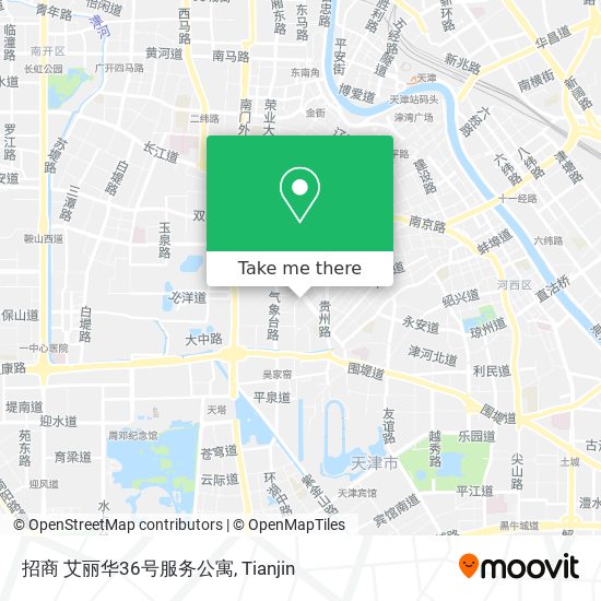 招商 艾丽华36号服务公寓 map