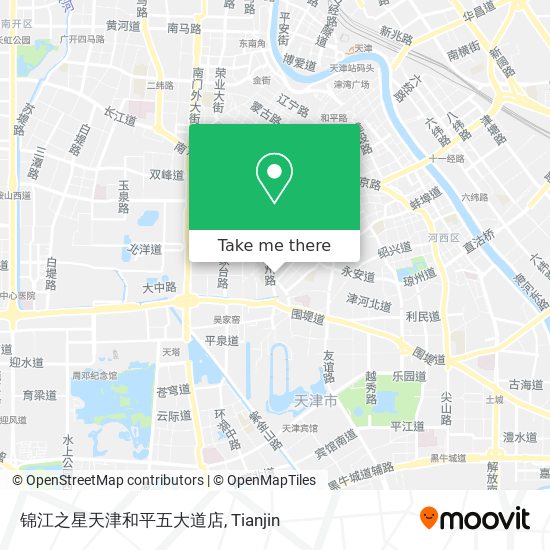 锦江之星天津和平五大道店 map